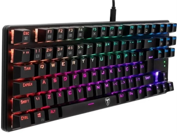 Anúncio: Teclado Gamer T-Dagger Bora RGB - Vermelho T-TGK315-RD