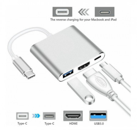 Anúncio: ADAPTADOR USB-C TO HDMI/USB3.0/USB-C