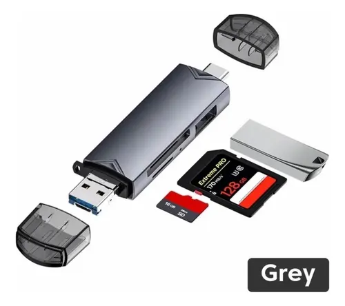 Anúncio: ADAP MULTIFUNCION USB-C/USB-A LEITOR DE CARTOES D-398