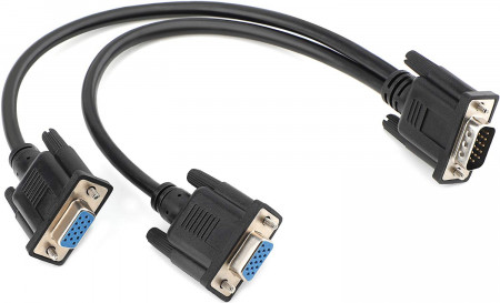 Anúncio: CABO ADAP VGA MACHO E 2 SAIDAS VGA FEMEAS