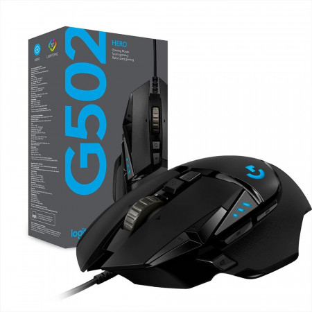Anúncio: MOUSE LOGITECH G502 HERO GAMING 910-005550 PRETO