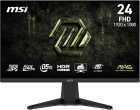 MONITOR 23.8 MSI MAG245F X24 GAMING FLAT 240HZ HDMI/DP