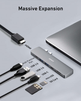 HUB USB-C 7X1 PARA MACBOOK