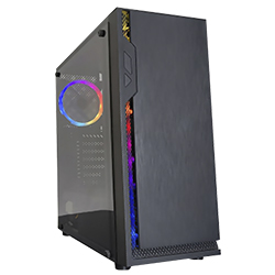 GABINETE GAMER SATELLITE 1103K /ATX/1 COOLER RGB-PRETO