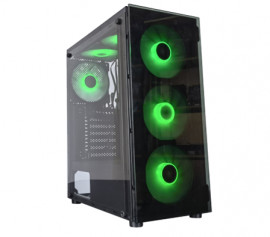 GABINETE GAMER SATELLITE 1600K /ATX/6 COOLER RGB-PRETO