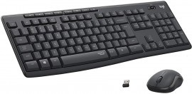 TECLADO KIT + MOUSE LOGITECH MK295 SEM FIO - PRETL