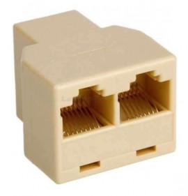 ADAPTADOR ALARGUE RJ45 2 ENTRADA