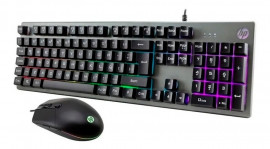 TECLADO E MOUSE COM FIO HP KM 300F USB ESP